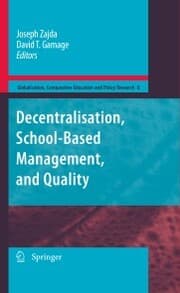 Cover von Decentralisation, School-Based Management, and Quality