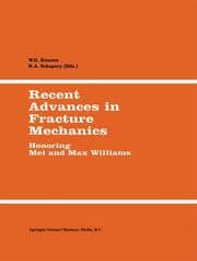 Cover von Recent Advances in Fracture Mechanics
