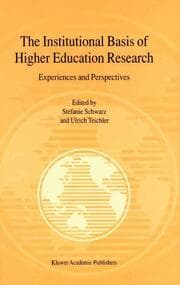 Cover von The Institutional Basis of Higher Education Research