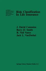 Cover von Risk Classification in Life Insurance