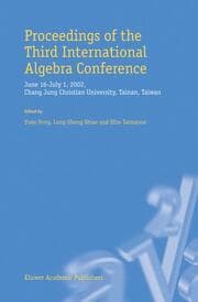 Cover von Proceedings of the Third International Algebra Conference