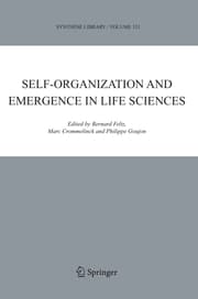 Cover von Self-organization and Emergence in Life Sciences