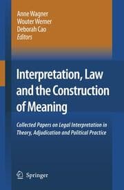 Cover von Interpretation, Law and the Construction of Meaning