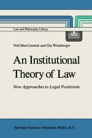 Cover von An Institutional Theory of Law