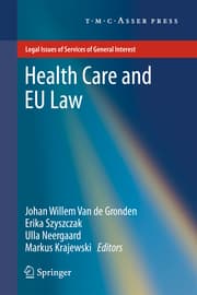 Cover von Health Care and EU Law