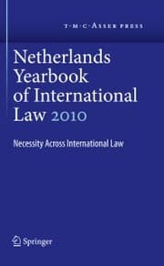 Cover von Netherlands Yearbook of International Law Volume 41,2010