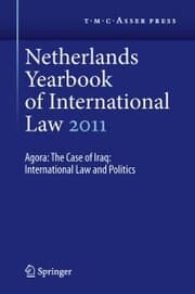 Cover von Netherlands Yearbook of International Law 2011