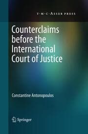 Cover von Counterclaims before the International Court of Justice