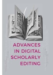 Cover von Advances in Digital Scholarly Editing