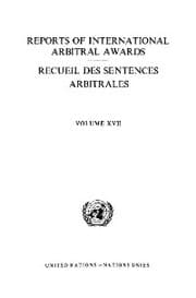 Cover von Reports of International Arbitral Awards, Vol. XVII/Recueil des sentences arbitrales, vol. XVII