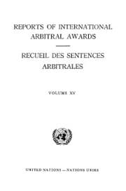 Cover von Reports of International Arbitral Awards, Vol. XV/Recueil des sentences arbitrales, vol. XV