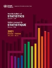 Cover von Monthly Bulletin of Statistics, October 2021/Bulletin mensuel de statistiques, octobre 2021