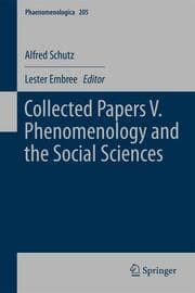 Cover von Collected Papers V: Phenomenology and the Social Sciences
