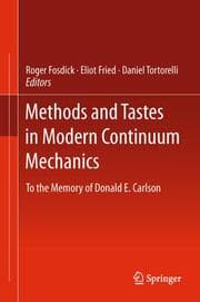 Cover von Methods and Tastes in Modern Continuum Mechanics