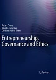 Cover von Entrepreneurship, Governance and Ethics