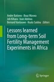 Cover von Lessons learned from Long-term Soil Fertility Management Experiments in Africa