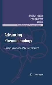 Cover von Advancing Phenomenology