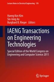 Cover von IAENG Transactions on Engineering Technologies