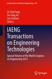 Cover von IAENG Transactions on Engineering Technologies