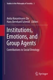 Cover von Institutions, Emotions, and Group Agents