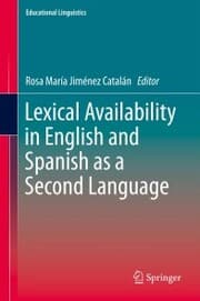 Cover von Lexical Availability in English and Spanish as a Second Language