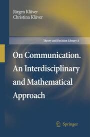 Cover von On Communication.An Interdisciplinary and Mathematical Approach