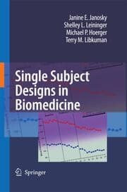 Cover von Single Subject Designs in Biomedicine