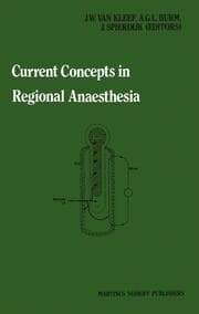Cover von Current Concepts in Regional Anaesthesia