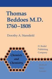 Cover von Thomas Beddoes M.D.1760-1808