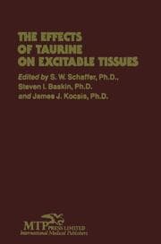 Cover von The Effects of Taurine on Excitable Tissues