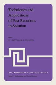 Cover von Techniques and Applications of Fast Reactions in Solution