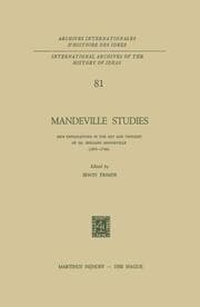 Cover von Mandeville Studies