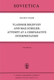 Cover von Vladimir Solovyev and Max Scheler: Attempt at a Comparative Interpretation