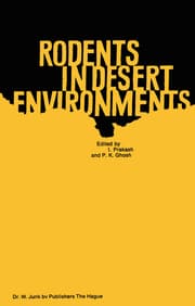 Cover von Rodents in Desert Environments