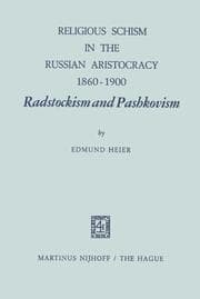 Cover von Religious Schism in the Russian Aristocracy 1860-1900 Radstockism and Pashkovism
