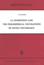 Cover von S.L.Rubinstejn and the Philosophical Foundations of Soviet Psychology