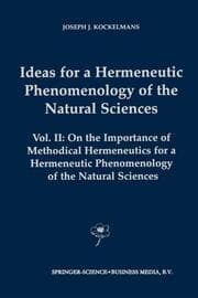 Cover von Ideas for a Hermeneutic Phenomenology of the Natural Sciences