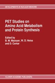 Cover von PET Studies on Amino Acid Metabolism and Protein Synthesis