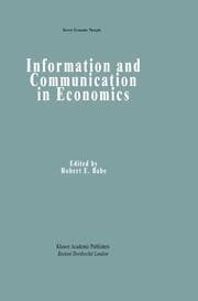 Cover von Information and Communication in Economics