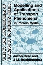 Cover von Modelling and Applications of Transport Phenomena in Porous Media