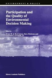 Cover von Participation and the Quality of Environmental Decision Making
