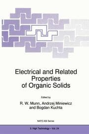 Cover von Electrical and Related Properties of Organic Solids