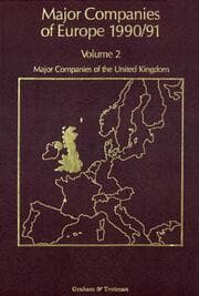 Cover von Major Companies of Europe 1990/91