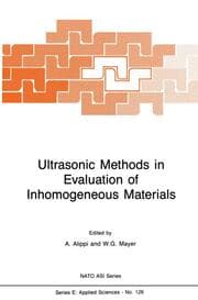 Cover von Ultrasonic Methods in Evaluation of Inhomogeneous Materials