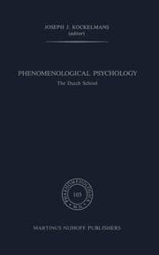 Cover von Phenomenological Psychology
