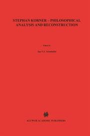 Cover von Stephan Körner Philosophical Analysis and Reconstruction