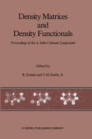 Cover von Density Matrices and Density Functionals