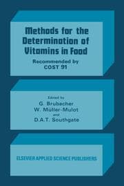 Cover von Methods for the Determination of Vitamins in Food