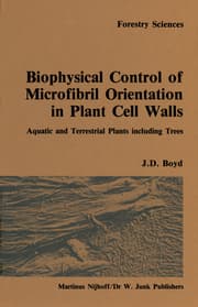 Cover von Biophysical control of microfibril orientation in plant cell walls