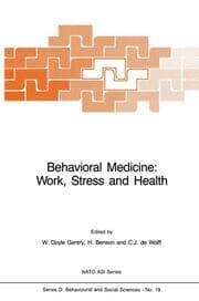 Cover von Behavioral Medicine: Work, Stress and Health